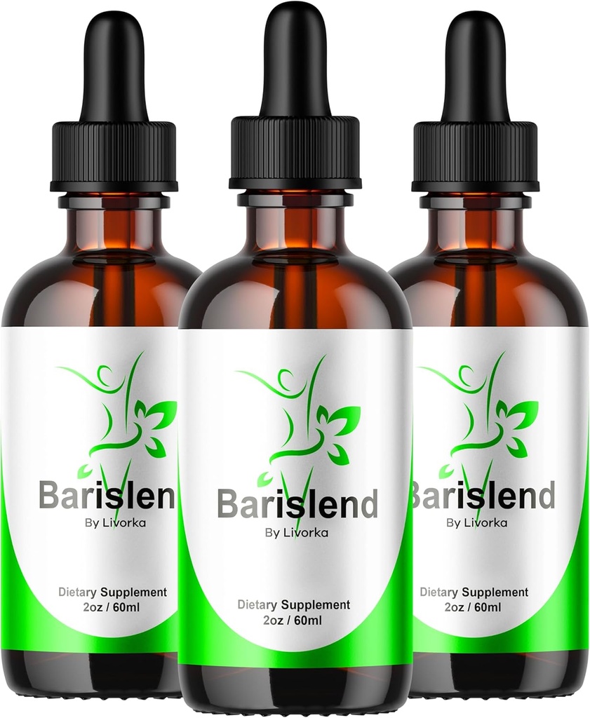 (3 Pack) Barislend tilgad, Barislend Vedelik, Ametlik Barislend Vedeliktilgad, Barislends Täiustatud Vedelik Drop Valem, Barislend Drop Supplement Premium Vedelik Supplement Support, 3 pudelit 3 kuud
