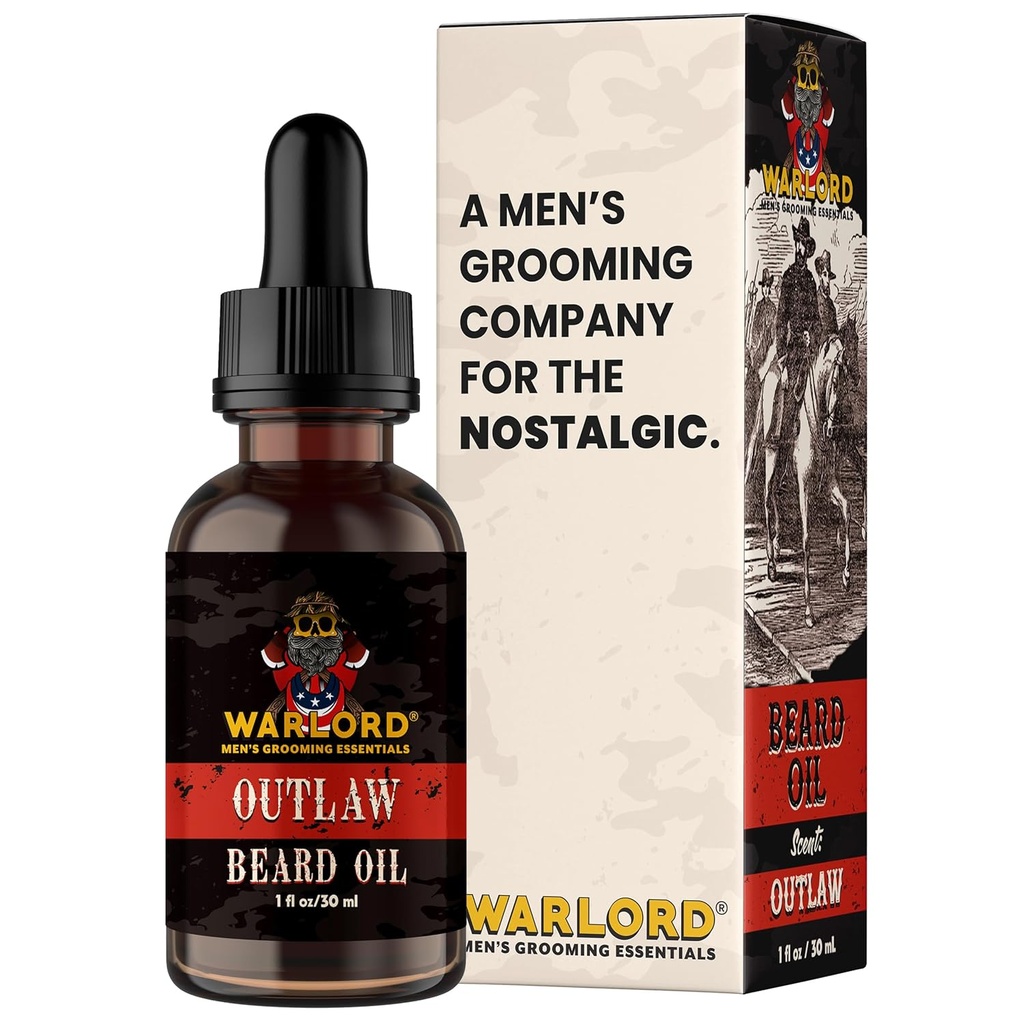 WARLORD Beard Oil & Beard Softener meestele - habeme niisutaja ja looduslik habemeõli, et vähendada sügelevat nahka, taltsunud juukseid ja hallata frizzi - lindprii, 1 Fl Oz