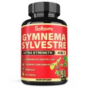 Satoomi Pure Gymnema Sylvestre Kapslid Ekstrakt - 90 kapslit 3-kuule - koos Neem Leaf, Püha basiilik & Kurkumiini Juurega