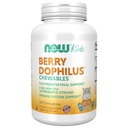 NOW Foods Supplements, BerryDophilus TM koos 2 miljardi, 10 probiootilise tüvega, ksülitool magustatud, tüvi kinnitatud, 120 närimiskõlblikku, pakend võib erineda