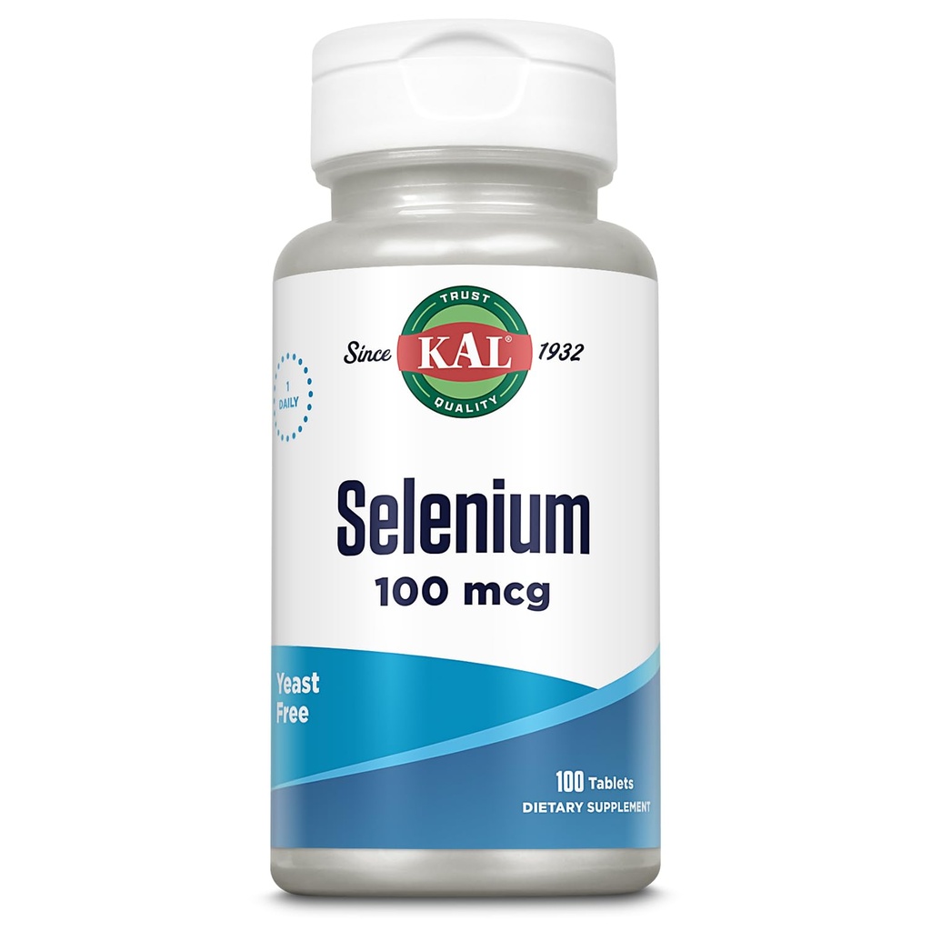 Kal 100 Mcg Selenium Pärmivabad tabletid, 100 krahv