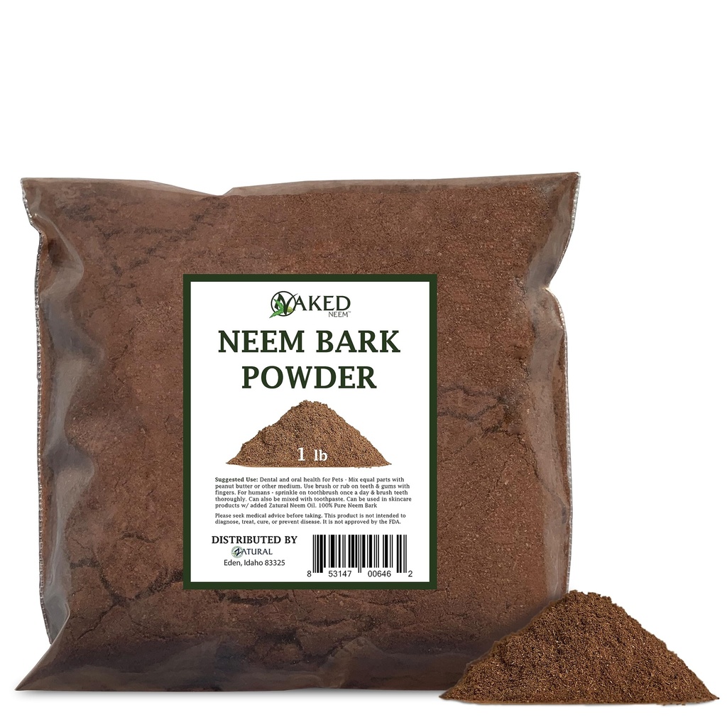 Neem Bark Hambaravi Ja Seedimise Toetus - 16oz Hambapulber