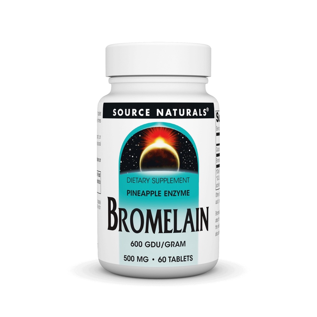 Allikas Naturals Bromelain 500mg proteolüütilise ensüümi täiendus - 60 tabletti