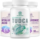 TUDCA Maksalisandid 1100mg ja liposomaalsed hüaluroonhappelisandid 1000mg, kõrge biosaadavuse täiendus (3. pakendis)