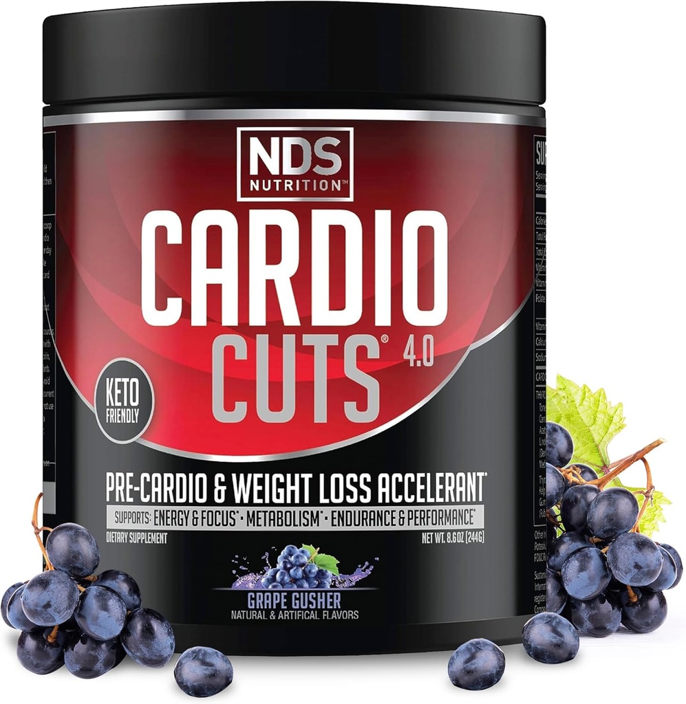 NDS Nutrition Cardio Cuts 4.0 - Viinamarja Gusher, 20 portsjonit (1. pakk)