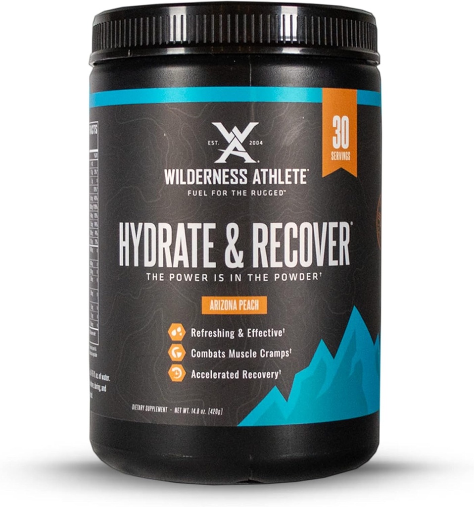 Looduses sportlane - hüdraat ja taastamine | Vedelhüdraat pulber elektrolüütide joogisegu - taastatakse kiiremini Bcaas - hüdraadipulber 1000mg C-vitamiini - 30 serveerimistoru (Arizona virsik)