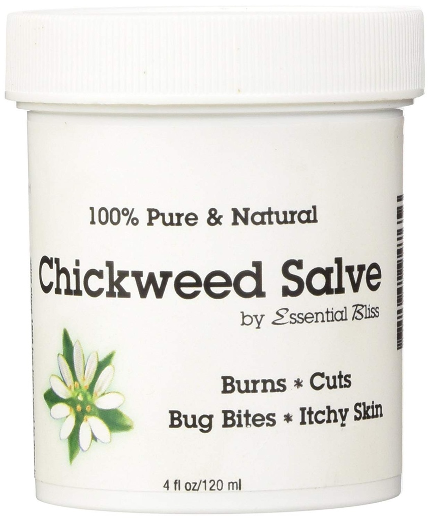 Chickweed Salve 4OZ * 100% puhas * Kõik looduslikud orgaanilised lisandid * rahustav Anti-Itch kreem * pakub leevendust kuivast nahast