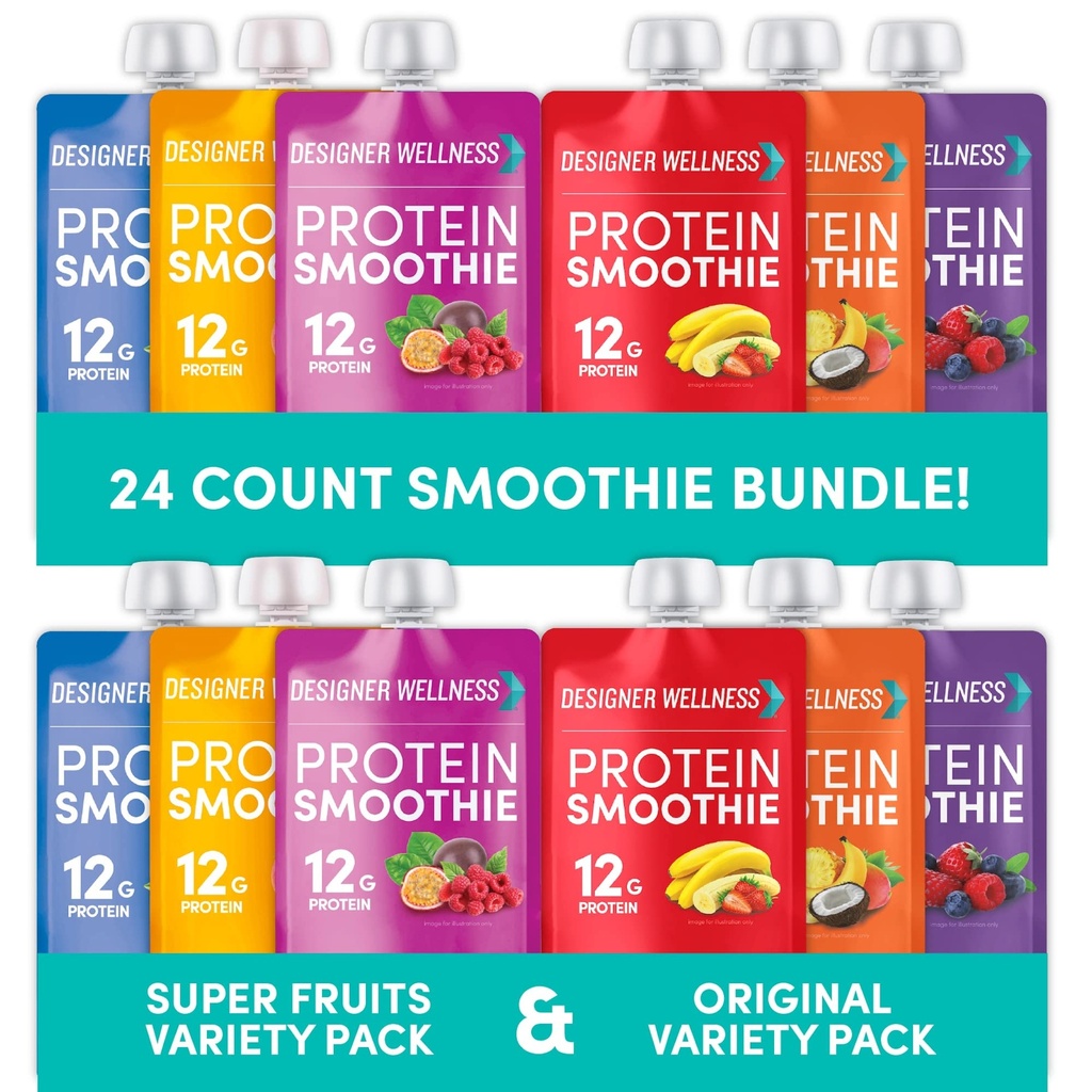 Disainer Wellness Protein Smoothies Originaalne sordipakett ja super puuviljade sordipakett