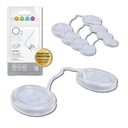 O2 ninafiltrid 3M filtriga - ninafiltrid allergiate jaoks - ninafilter allergiate jaoks - ninatolmumask, suitsu ja allergia filter (proovi suurus, pakend 4)