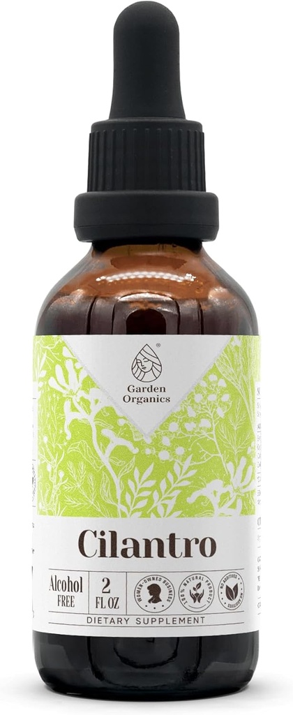 Cilantro Alcohol-Free Natural Tinkcture Extract, Immuunsüsteemi Booster, Vedel Tilgad valmistatud 100% Cilantro Kuivatatud Leaf (2 fl oz)