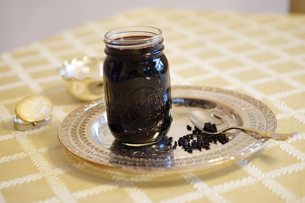 Originaalne orgaaniline Elderberry Syrup - Pure Natural - Immunity Boost - Taimne täiendus - Lihtne nagu mahl, mida armastavad lapsed ja täiskasvanud - 32 oz