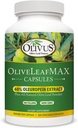 OliveLeafMAX Olive Leaf Extract (40% Oleuroepin) + Orgaaniline Olive Leaf Powder + No Fillers + 300 Taimekapslid + hangitud Hispaaniast ja toodetud USAs GMP Facility