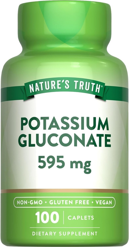 Looduse tõde Kaaliumglükonaat 595 mg toidulisandid, 100 loend (pakk 3)