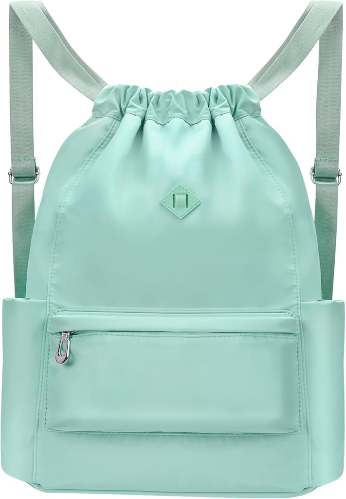Drawstring Seljakott Märg Pocket Gym Seljakott Veekindel Cinch String Bag Beach Ujumine Naistele Meestele