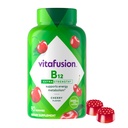 Vitafusion Extra Tugevus Vitamiin B12 Kummid, toetab energia ainevahetust ja närvisüsteemi tervisetoetust, Gummy Vitamiinilisandit naistele ja meestele, kirsi maitse, 45 päeva pakkumine, 90 loend