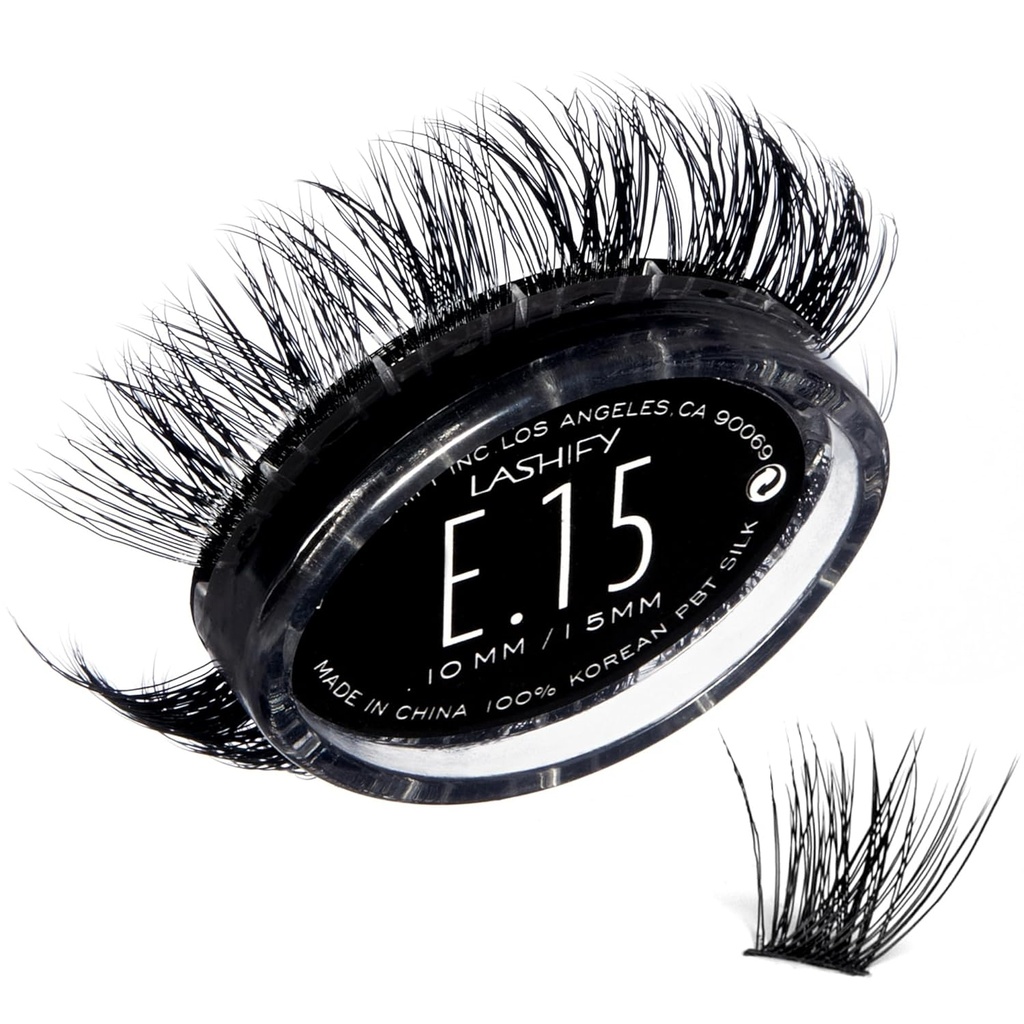 Lashify Extreme 15mm Gossamer DIY ripsmepikendused Täida, must, lihtne vale ripsmed lisada Tremendous Volume