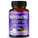 Ultra Resveratrool 8 1 valem - viinamarjaseemne piimaohakas niatsiin (150 loend (pakk 1))