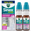 Vicks Sinex raske nina pihusti, niisutav Ultra Fine udu koos Aloe, dekongestantne meditsiin, külma või allergia tõttu pehme nina leevendamine, nina ummistus ja siinusrõhu leevendamine, 265 pihustit x 2