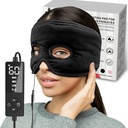 Niiske Soojus Siinus Rõhuvabastusmask 3 Soojusseaded, ekstra suur näo küttepadi silmadele, Sinusiit, Hormoon Migreen, Pinge Peavalu Relief Black