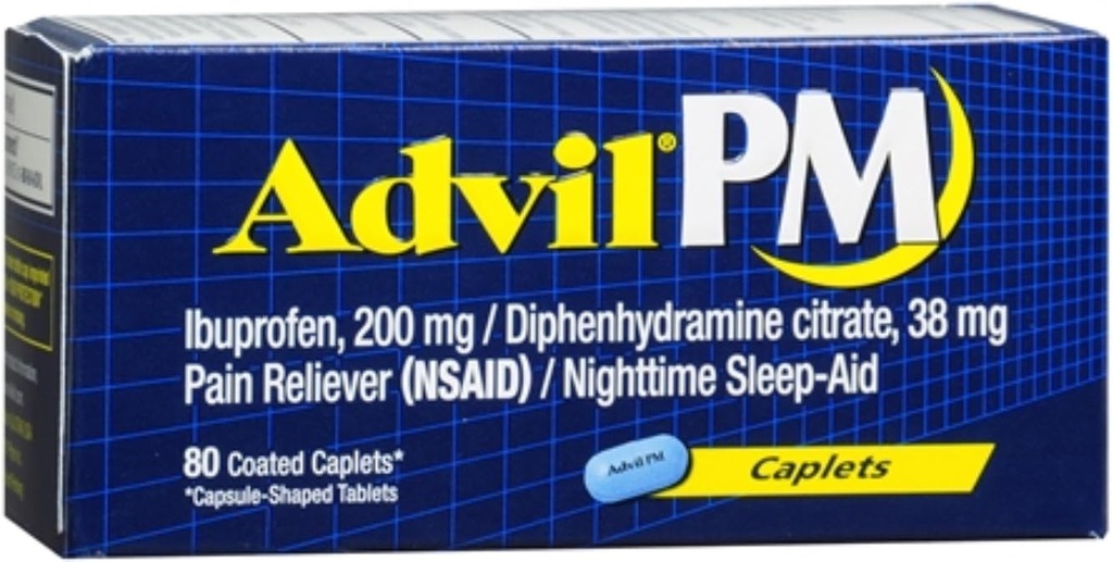 Advil Pm Caplet 80ct Suurus 80ct