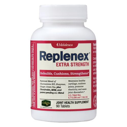 Melaleuca Replenex taastab liigese tervise. Glükoosamiin. Kaltsium (90 tabletti)