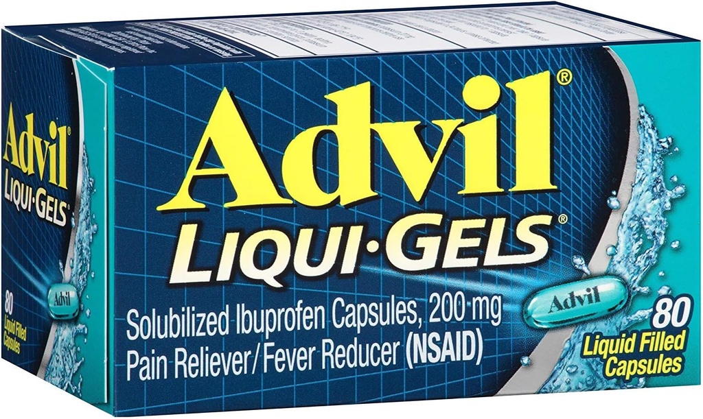 Advil Liqui-Gels 80 Liqui-Gels (pakk 3)