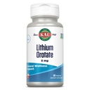 KAL liitiumorotaat 5mg | Kelaaditud liitiumorotaadi madal serveerimine biosaadavuse ja meeleolu toetamiseks | orgaanilises riisi Bran Extract Base | 60 VegCaps