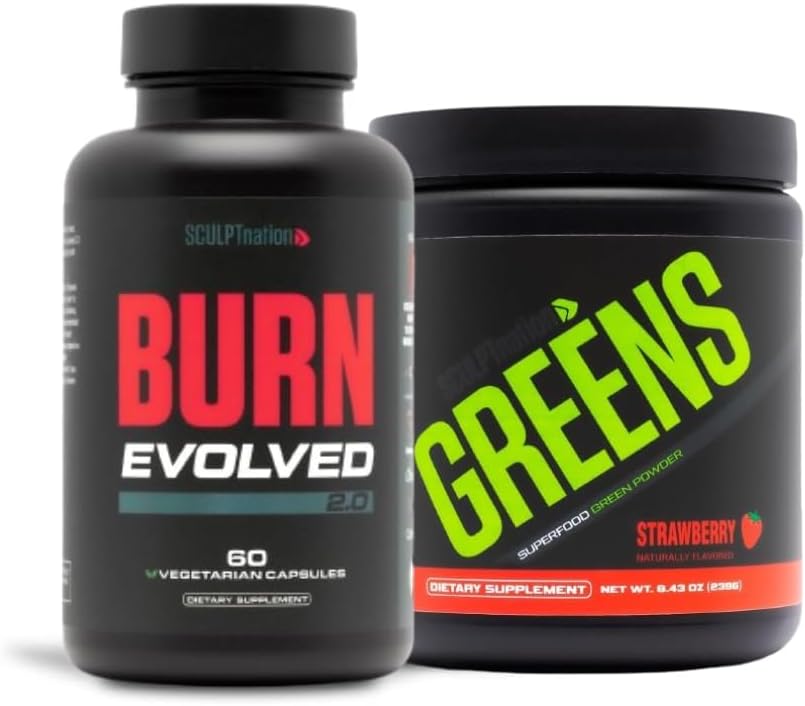 Skulpt Nation V Shred Burn 2.0 ja Premium Greens Strawberry Bundle