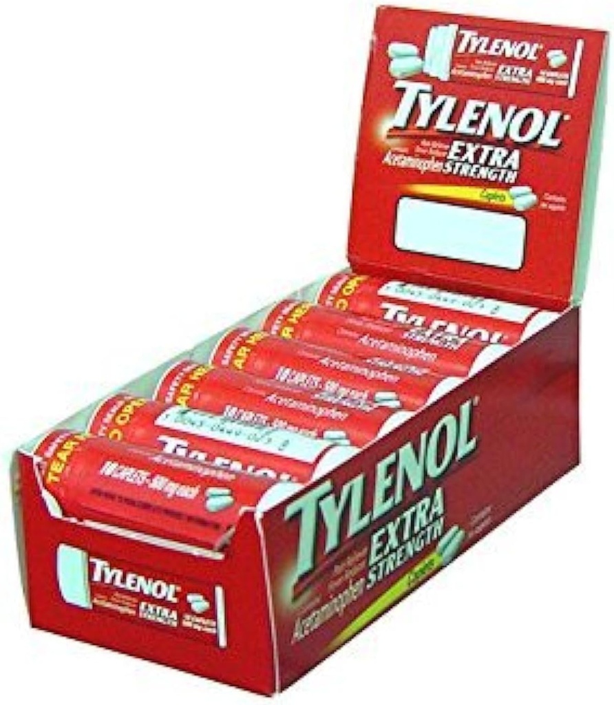 Tylenol Extra Tugevus Kapslid atsetaminofeeniga, Reisi suurus, 10 ct
