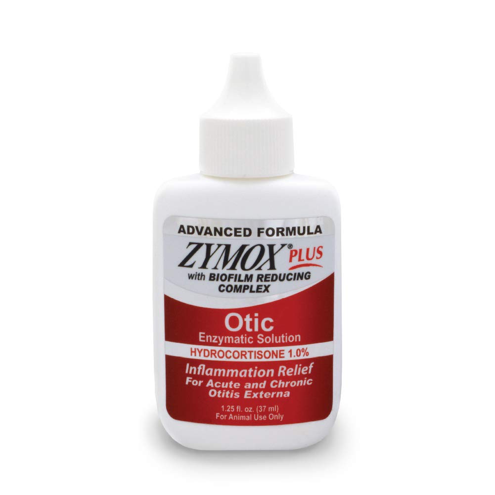 Zymox Advanced Formula Otic Plus Ensümaatiline kõrvalahus koertele ja kassidele 1% hüdrokortisooniga, 1,25oz