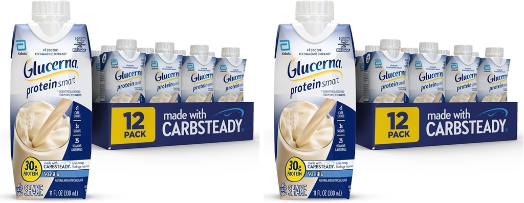 Glucerna - 30G, Vanilla, 12 krahv (2. pakk)