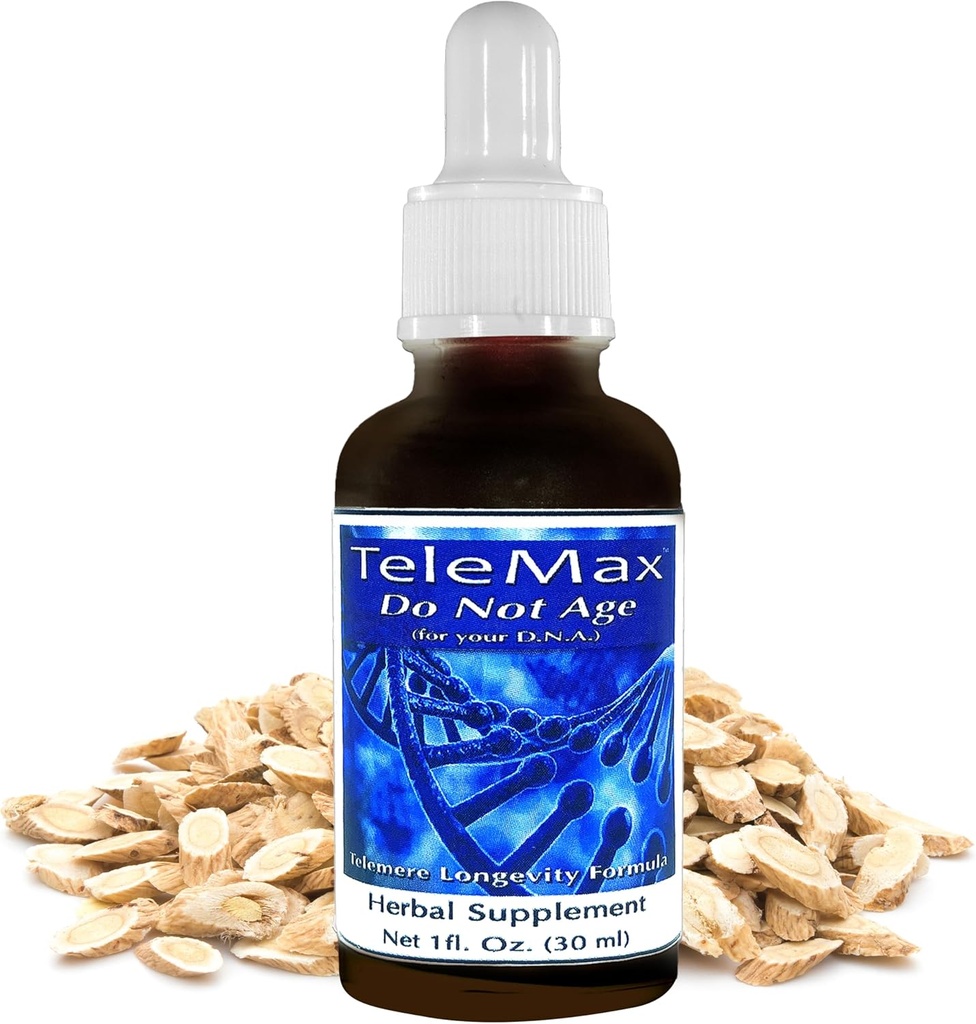 Telomere Supplements - Taimsed ekstraktid Astragalus Juur ja valge pajukoor noorendamiseks ja nooruslik Vitality - Taimne täiendus vananemisvastane 30 ml