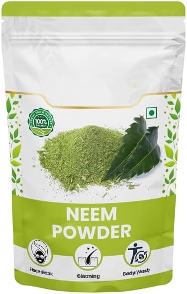 Organik Neem Powder, Pimples Naha erenemine Evens Nahatoon Ilu Toidu Hinne Natural Herba - 100 gm