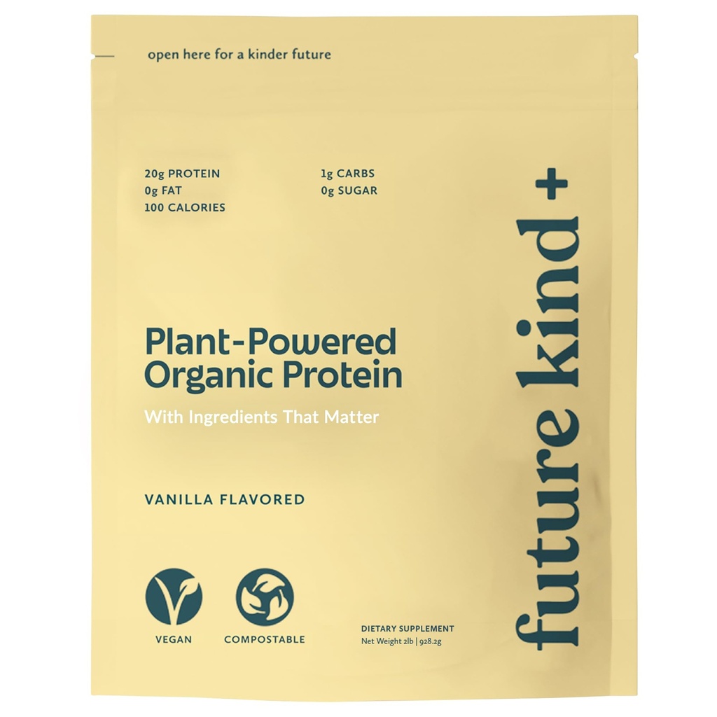 Tulevane Vegan Valgu Pulber, Vanilla, Hernetaime Valk Raua ja Kiuga Lean Lihastele, Vadakuvaba, Suhkruvaba, Sojavaba, Mitte-Dairy (34 Servings)