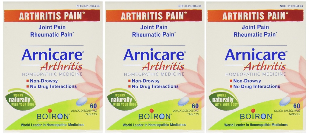 Boiron Arnicare artriit - 60 tabs 60 Count (Pack of 3)