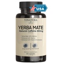 Yerba Mate 1400mg - Magic Natural Caffeine & Energy Supplements * USA Made & Tested * Kõrge potentsi täiustatud tauriini ja B-vitamiini kompleks - 60 kapslit