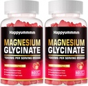Magneesiumglütsinaatkummid 1000mg - suhkruvaba magneesiumi kaaliumi lisand D-vitamiiniga, B6, CoQ10 rahuliku meeleolu ja une toetamiseks - 120 maasikakummid
