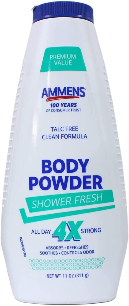 Ammens Ravitud Pulber Dušš Värske 11 oz (Pack of 2)