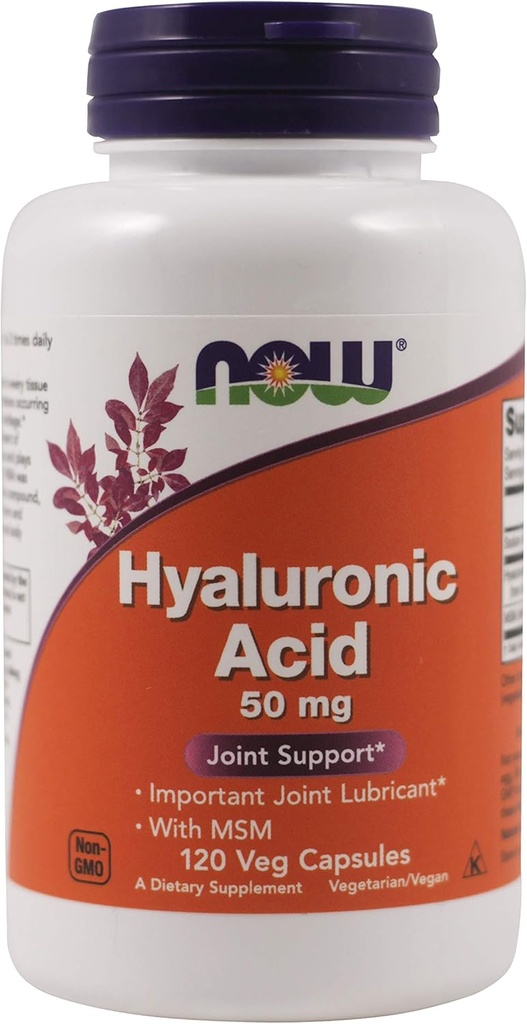 Now Foods Now Foods, (3 Pack) Hyaluronic Acid, 50mg, 120 Veg Capsules