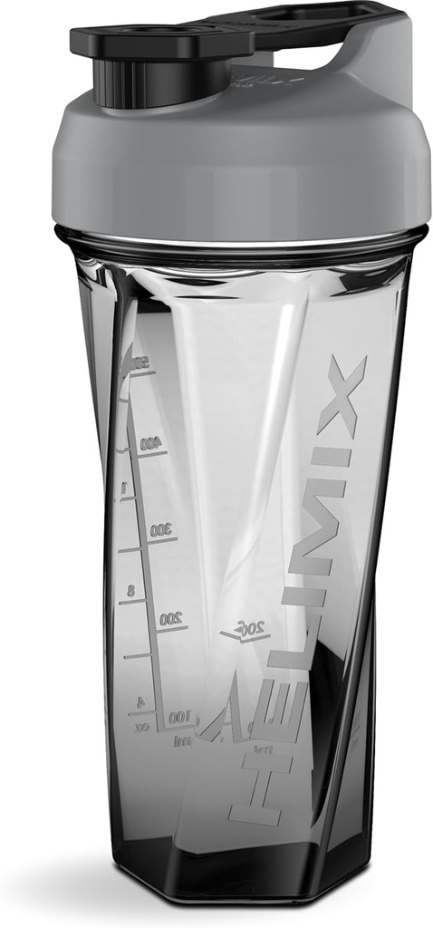 HELIMIX 2.0 Vortex Blender Shaker Bottle hoiab kuni 28oz | Segamiskuuli ega viskit | USA Made | Portable Pre Workout Whey Protein Drink Shaker Cup | Segab kokteile Smoothies Shakes | Top Rack Safe