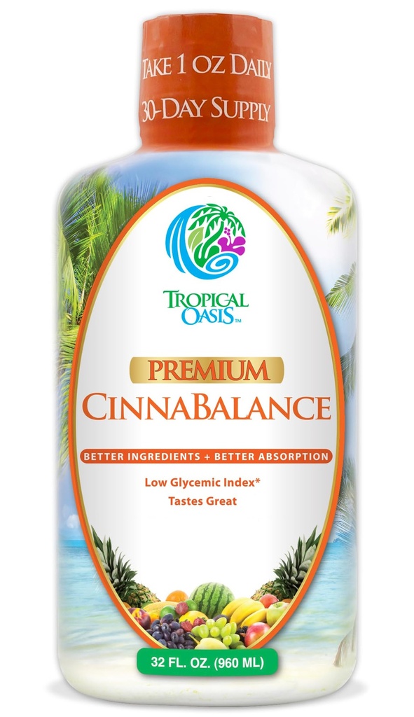 Cinnabalance – Vedel kaneelilisand w/ Cinnamon Bark, Aloe Vera, Ingveri juur, roheline tee ja antioksüdandid - 32 oz, 32 portsjonit