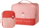 Paerma Tühjad esmaabikotid Reisimine Meditsiinitarbed Isoleeritud meditsiin Kott Mugav Ohutuskomplekt Pere välitingimustes Matkamine Camping Car Office Töökoht, Pink