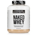 NAKED Whey Chocolate Maapähklivõi Roht Fed vadakuvalgu pulber, GMO-d pole, soja ja gluteenivaba, abi kasv ja taastumine - 52 serveerimist