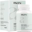 GHC Beard Biotin, soodustab tugevamat ja paksemat habeme kasvu, mis on varustatud A-vitamiini, E-vitamiini, B7-vitamiini, Keratini ja Aminohapetega | 100% Vegan 60 loendiga (pakk 1)