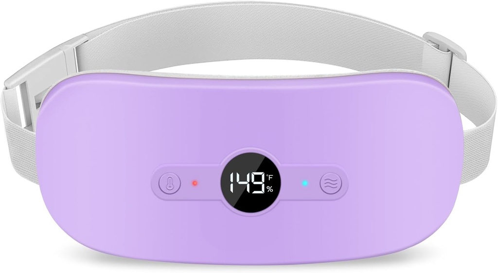 NOWWISH küttepadi perioodiks krambid Valu leevendamine, kaasaskantav elektriline juhtmeta menstruaalkütte padi laetav 6 soojustaseme ja 6 massaažirežiimiga, jõulukingid naistele Teismelised tüdrukud, lilla