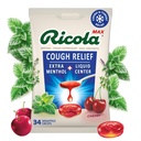 Ricola Max Swiss Cherry Throat Care Large Bag | Cough Suppressant Drops | Dual Action Vedelik Center | Rahustav Long-Lasting Relief - 34 Count (Pack of 1)