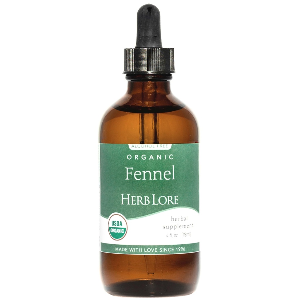 Herb Lore Orgaaniline apteegitilli Seemne Tinktuur - Soothes Gaas & Bloating - Imetamise tugilisa - 4 fl oz