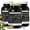 Vastupidav vererõhk - Benolea Olive Leaf & Enovita Viinamarjaseemne ekstrakt - Tervislik ringlus, lämmastikoksiid ja arteritoetus - Arst Formulated, Vegan, Non-GMO, valmistatud USAs (180 kapslit)