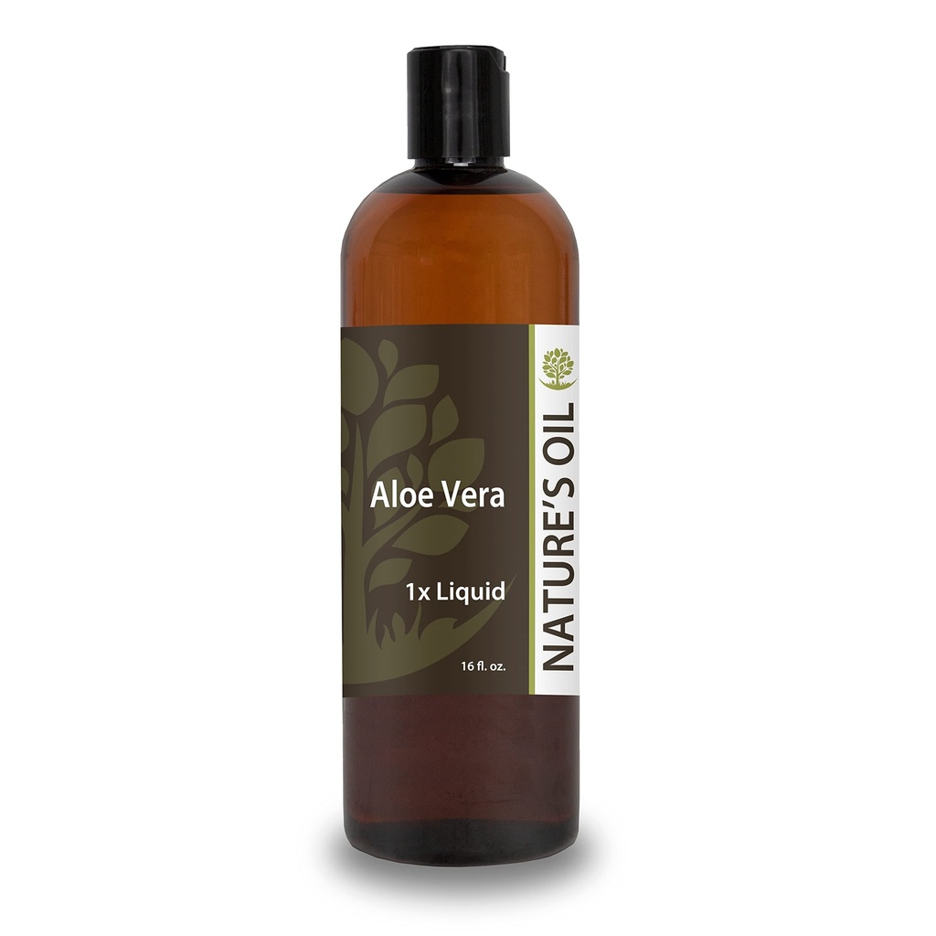 Looduse õli Aloe Vera Vedel 1x, 16oz, puhas aloe ekstrakt nahahoolduseks, juuksehoolduseks ja DIY isiklikuks hoolduseks