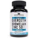 Quercetin 500mg Täiendus koos Sambucus Elderberry, Bromelain, vitamiin C, tsink 50mg ja vitamiin D3 5000 RÜ - Antioksüdant ja immuuntervise tugi tsink Quercetin